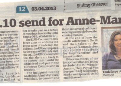 Ann-Maree Morrison at No.10 re ecommerce